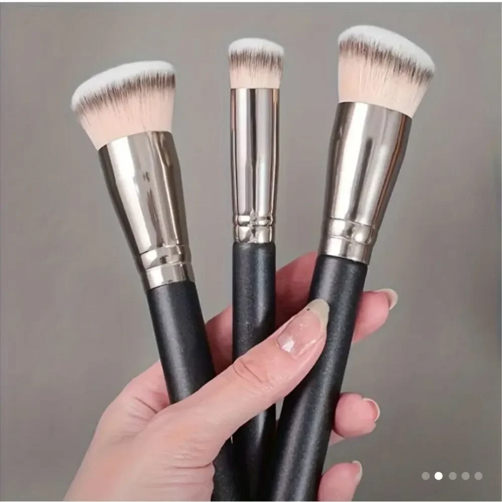 NWT 3 Kabuki Multi-Purpose Face Makeup Brushes Blending Buffing Flawless Finish
